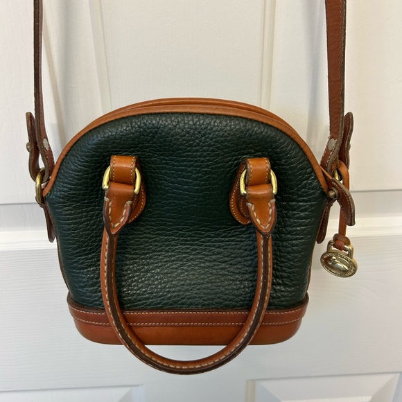 Dooney & Bourke Green and Brown Satchel - Picture 4 of 13